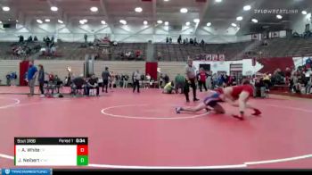 145 lbs Cons. Semi - Aidan White, Crown Point vs Jackson Neibert, Indian Creek Wrestling Club