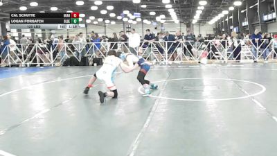 120 lbs Rr Rnd 3 - Cal Schutte, Guardians Of The Great Lakes - HSB vs Logan Forgatch, Blue And White Wrestling Club - HSB