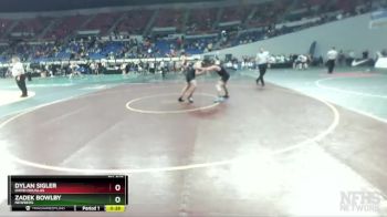 6A-215 lbs Cons. Round 2 - Dylan Sigler, David Douglas vs Zadek Bowlby, Newberg