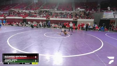 120 lbs Round 1 (16 Team) - Joseph Smith, Comal Pieper vs Alejandro Moctezuma, Dallas Hillcrest