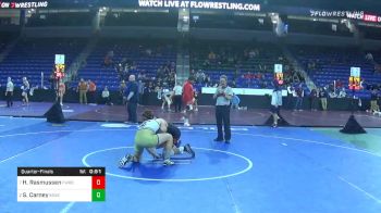 170 lbs Quarterfinal - Hunter Rasmussen, Fairfield Warde vs Seth Carney, Essex