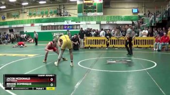 144 lbs Champ. Round 1 - Brodie Dominique, ARCHBOLD vs Jacob Mcdonald, OAK HARBOR