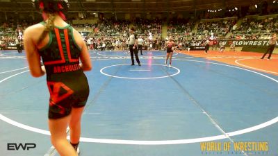 72 lbs Round Of 32 - Sofia Munoz, California Grapplers vs Azriel Archuleta, WolfPack Wrestling Academy