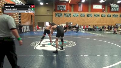 174 lbs Semifinal - Kodie Cooks, Cuesta vs Seth Iten, Palomar College