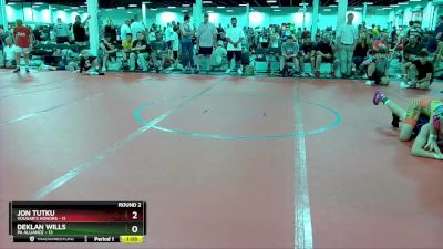 96 lbs Round 2 (6 Team) - Jon Tutku, Vougar`s Honors vs Deklan Wills, PA Alliance