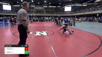 135 lbs Round Of 32 - Luke Monaco, Bethesda vs Jacob Potts, Elmer