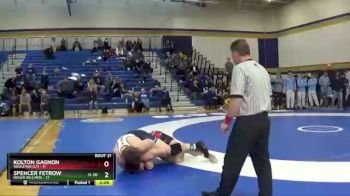 285 lbs Semis & Wb (16 Team) - Kolton Gagnon, Wesleyan (CT) vs Spencer Fetrow, Roger Williams