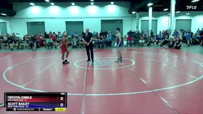 149 lbs Round 2 (8 Team) - Trystin Kibble, Oklahoma Red vs Scott Bailey, New York Gold