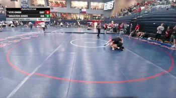 150 lbs Round 3 - Kye Owen, Conroe Caney Creek vs Braxton Jones, Carl Albert