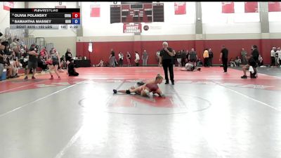 102 lbs Rr Rnd 2 - Olivia Polansky, Choate Rosemary Hall vs Samantha Massey, Gorilla Grapplers Inc/ Journeymen