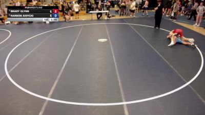 126 lbs Cons. Round 5 - Brady Glynn, IL vs Kannon Judycki, IL