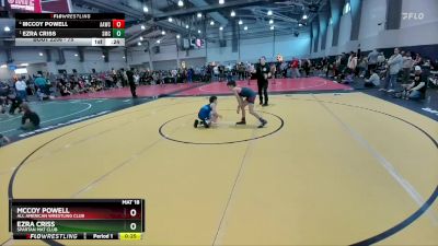 75 lbs Semifinal - Ezra Criss, Spartan Mat Club vs McCoy Powell, All American Wrestling Club