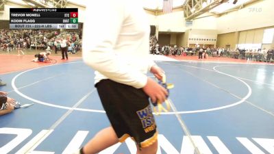 222-H lbs Round Of 32 - Trevor Monell, Xtreme Wrestling vs Kodin Flagg, Unattached