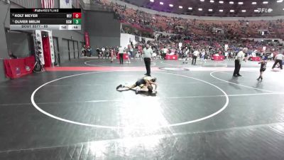 85 lbs Semifinal - Oliver Melin, BCWC vs Kolt Meyer, Weyauwega-Fremont