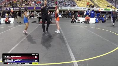 110 lbs Semis & 3rd Wb (16 Team) - Annalise Maralit, Presbyterian vs Hope Chiattello, Wartburg