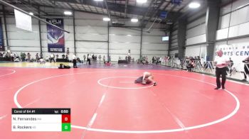 120 lbs Consi Of 64 #1 - Nicholas Fernandes, MA vs Bryson Rockers, KS