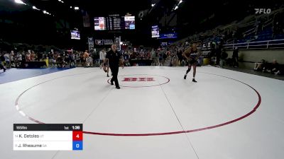 165 lbs Cons 8 #1 - Kaizen Detoles, UT vs Jake Rheaume, GA