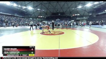92 lbs Champ. Round 2 - Oliver Wilson, Team Real Life Wrestling vs Dean Carrington, Twin City Wrestling Club