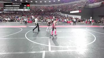 120 lbs Cons. Round 2 - Jameson Chambers, WYSO vs Alexander Harter, Holmen Viking Wrestling Club