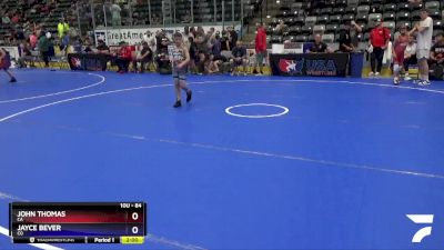 84 lbs Cons. Semi - John Thomas, CA vs Jayce Bever, CO