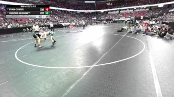 D2-126 lbs Champ. Round 1 - Evan Curtis, Cuba City/Benton/SW vs Hunter Kromrey, Osceola