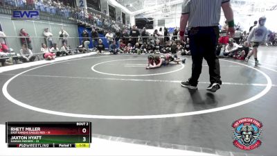 72 lbs Semis (4 Team) - Rhett Miller, East Kansas Eagles Red vs Jaxton Hyatt, Kansas Mayhem