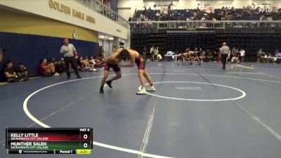 174 lbs Cons. Round 4 - Munther Saleh, Sacramento City College vs Kelly Little, Sacramento City College