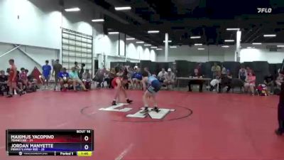 102 lbs Placement Matches (8 Team) - Maximus Yacopino, Tennessee vs Jordan Manyette, Pennsylvania Red