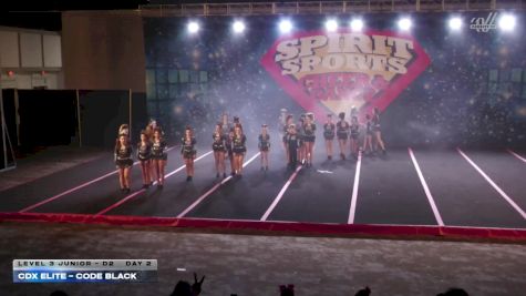 CDX Elite - Code Black [2026 L3 Junior - D2 Day 2] 2026 Spirit Sports Hershey Nationals