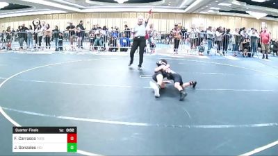 52 lbs Quarterfinal - Frankie Carrasco, Tucson Cyclones vs Jake Gonzales, Vici WC