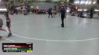 42 lbs Round 2 - Addison Jenkins, Seymour Youth Wrestling vs Zaya Clemons, North Alabama Elite Wrestling