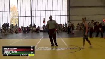 130 lbs Round 1 - Tyson Newman, Midwest Maniacs vs Keegan Hewitt, PA White