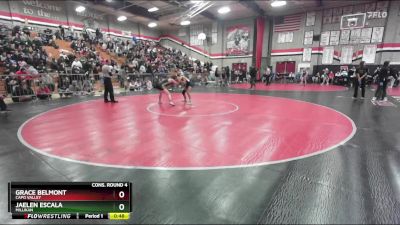 105 lbs Cons. Round 4 - Jaelen Escala, Millikan vs Grace Belmont, Capo Valley