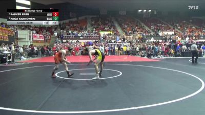 150 lbs Cons. Semi - Knox Karnowski, Wamego Hs vs Parker Farr, Abilene Hs