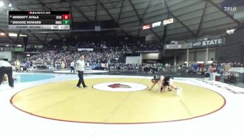 Girls 2A 130 lbs Champ. Round 1 - Brooke Howard, North Mason (Girls) vs Serenity Ayala, Othello (Girls)