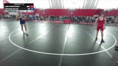 165 lbs Cons. Round 3 - Lane Pernsteiner, Wausau West High School vs Benjamin Miller, Wisconsin