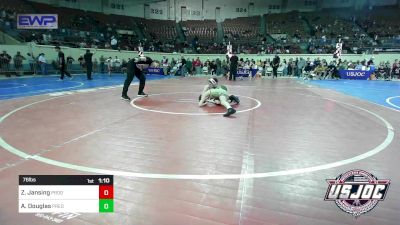 76 lbs Semifinal - Zeke Jansing, Prodigy Elite Wrestling vs Alexander Douglas, Predator Wrestling