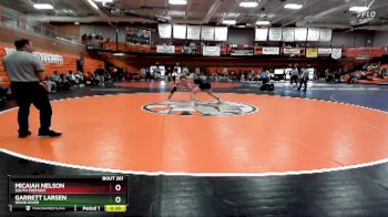 145 lbs Cons. Semi - Garrett Larsen, Wood River vs Micaiah Nelson, South Fremont