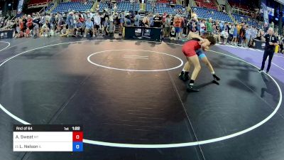 100 lbs Rnd Of 64 - Aiden Sweat, MT vs Lelan Nelson, IL