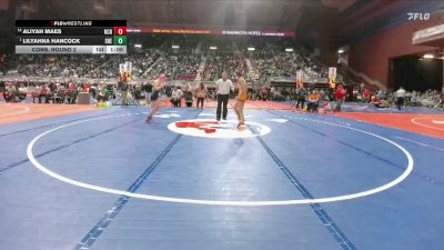 130 lbs Cons. Round 2 - Aliyah Maes, Natrona County vs Lilyahna Hancock, Sheridan