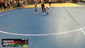 61 lbs Champ. Round 1 - Gideon Ortloff, Deer River vs Croix Risetter, Flat Earth