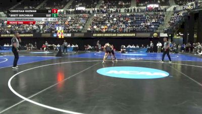 125 lbs Quarterfinal - Christian Guzman, North Central (IL) vs Brett Birchman, Wartburg