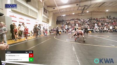 64 lbs Semifinal - Hayden Williams, Locust Grove Youth Wrestling vs Quade Charmasson, Bristow Youth Wrestling