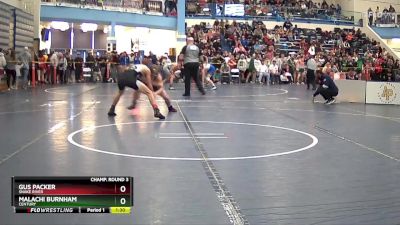 98 lbs Champ. Round 3 - Gus Packer, Snake River vs Malachi Burnham, Century