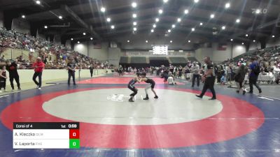 73 lbs Consi Of 4 - Asher Kleczka, Gilmer Bobcat Wrestling vs Vinny Laporta, Five Star Savannah Wrestling