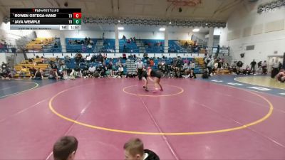140 lbs 1st Place Match - Jaya Wemple, Tongue River vs Rowen Ortega-Hand, Thunder Basin