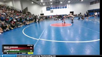 152 lbs Champ. Round 2 - Layne Warburton, South vs Brody Sorensen, Thermopolis
