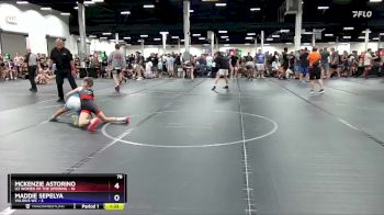 70 lbs Round 6 (8 Team) - Aubrey Kokinda, Buccaneers WC vs Julie Flemming, 84 Athletes