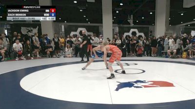 70 kg Champ. Rd Of 256 - Jackson Ewing, Boneyard Wrestling Academy vs Zach Benson, Western Colorado Wrestling Club
