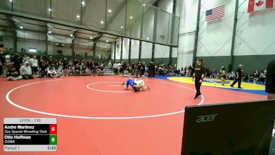 110 lbs Cons. Semis - Andre Martinez, Sua Sponte Wrestling Club vs Otto Huffman, COWA
